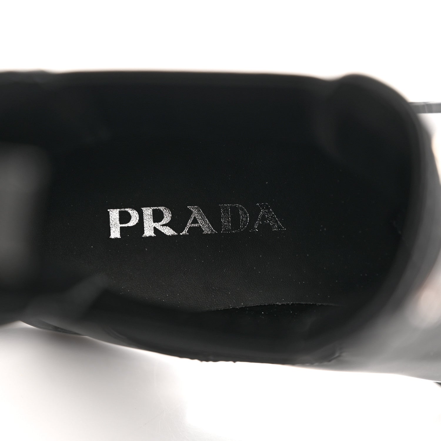 Prada Spazzolato Metal Triangle Logo 50mm Chelsea Boots 37 Black 8 of 9