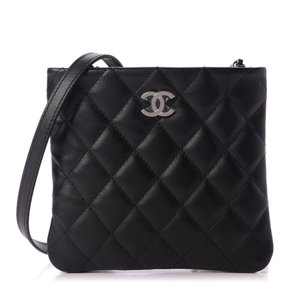 Chanel Lambskin Quilted Crossbody Bag Black 1 of 9