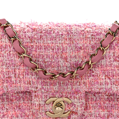 Chanel Tweed Quilted Mini Rectangular Flap Pink 8 of 10
