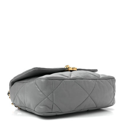 Chanel Goatskin Quilted Medium Chanel 19 Flap Grey 4 of 11