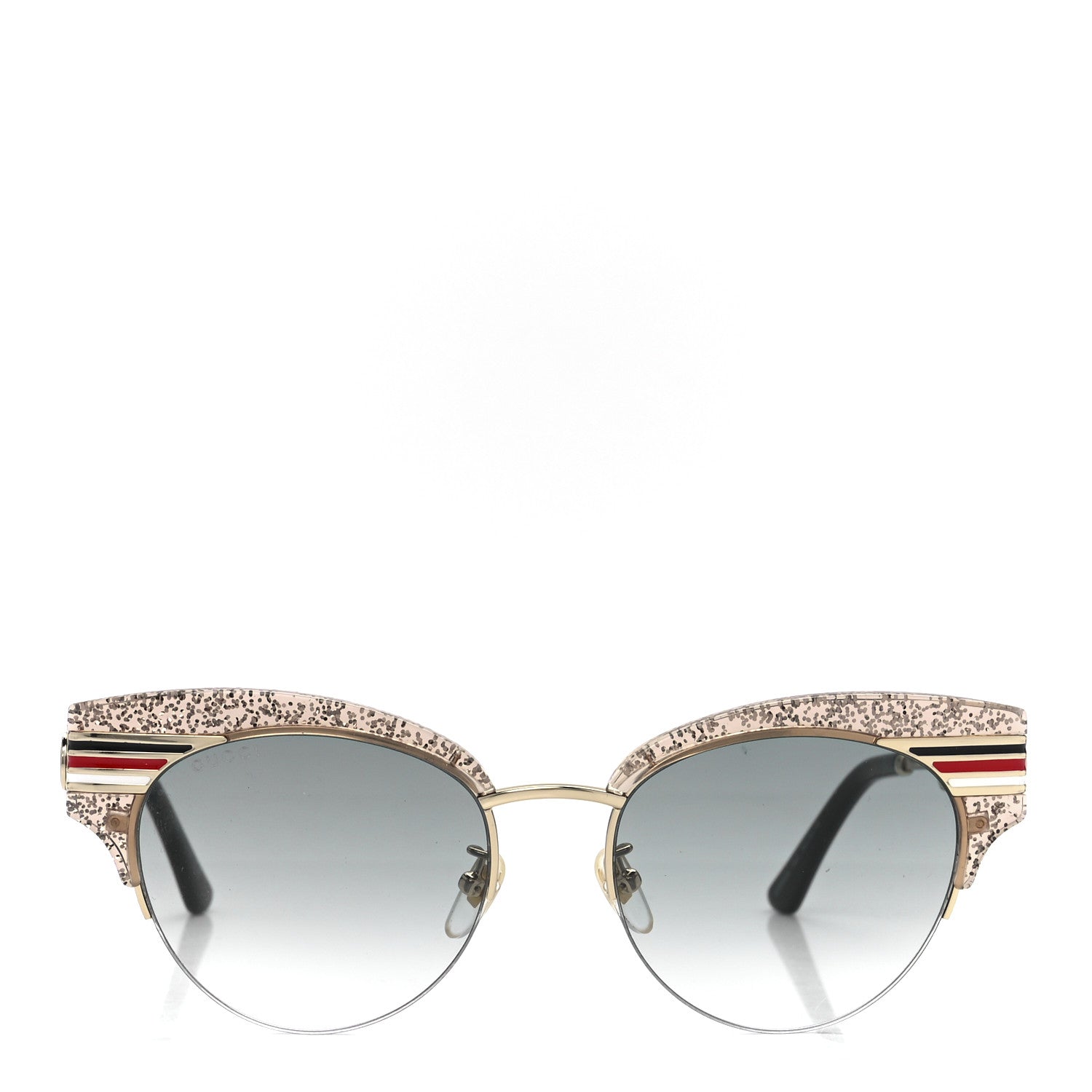 Gucci Glitter Cat Eye Sunglasses GG0283S Beige 2 of 8