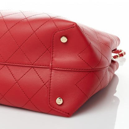 Chanel Calfskin Large Serial Shopper Tote Red 9 of 9