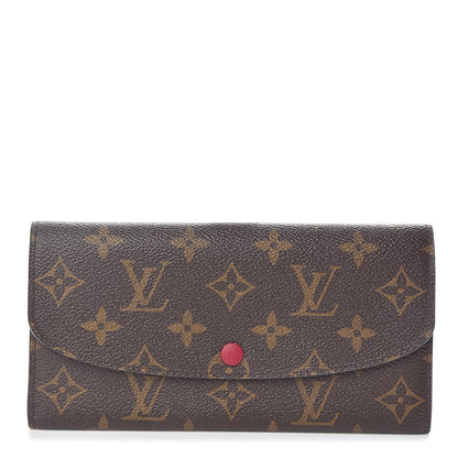 Louis Vuitton Monogram Emilie Wallet Fuchsia 1 of 7