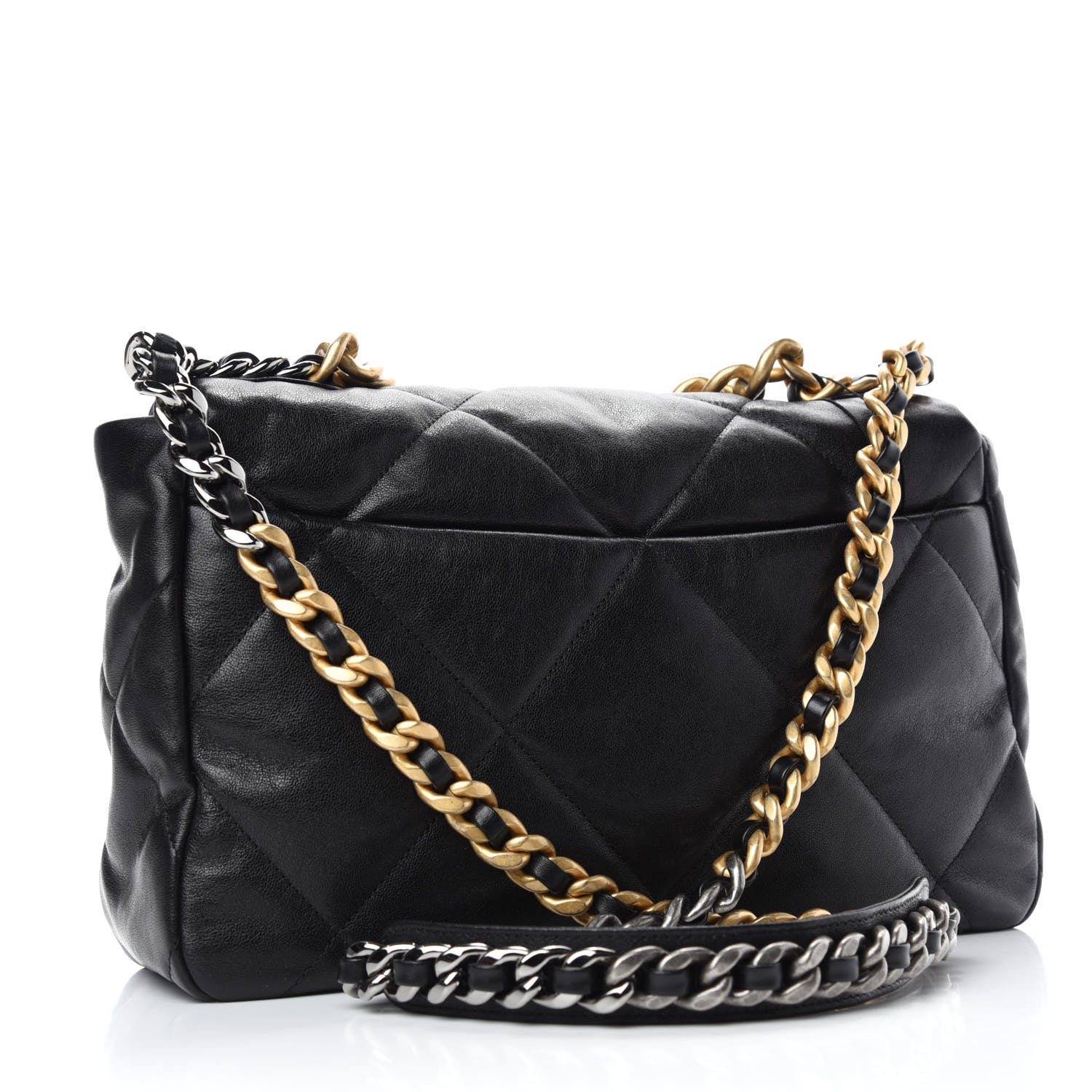 Chanel Lambskin Quilted Large Chanel 19 Flap Black 3 of 11