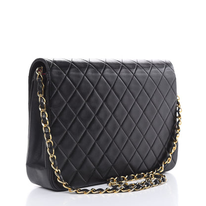 Chanel Lambskin Quilted Medium Single Flap Black 3 of 18