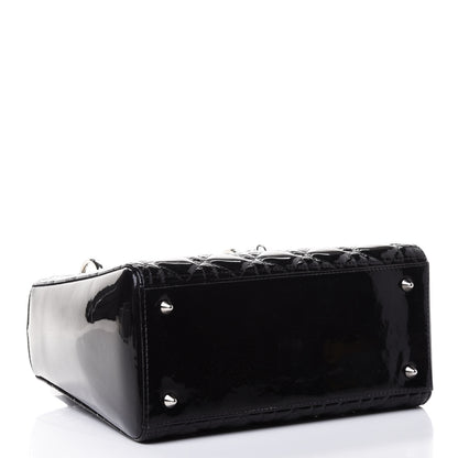 Christian Dior Patent Cannage Medium Lady Dior Black 3 of 4