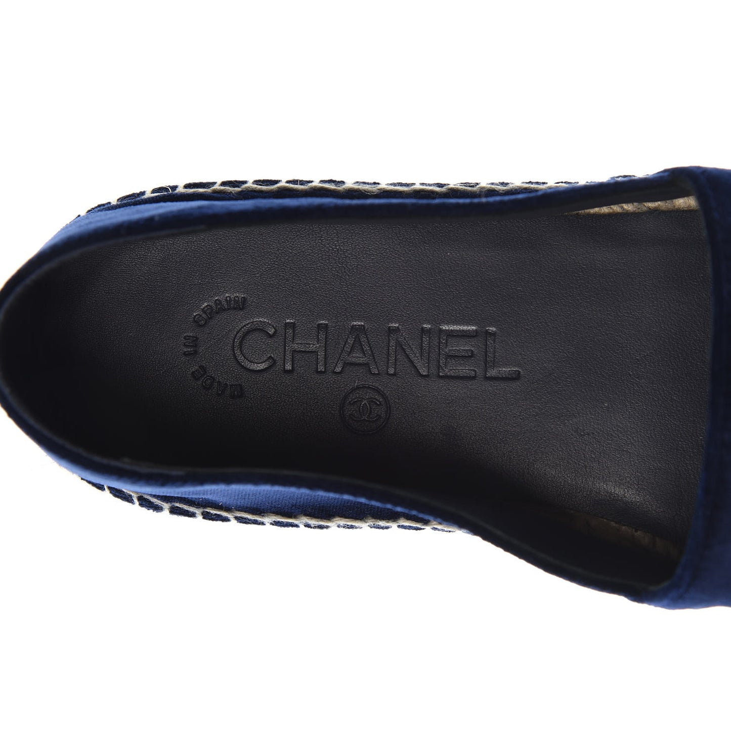 Velvet Logo Espadrilles 39 Navy Black