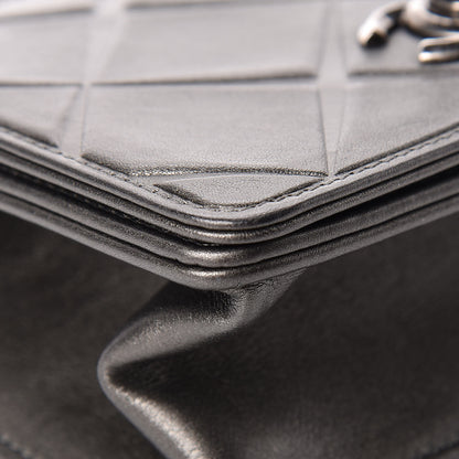 Chanel Metallic Calfskin Mini Propeller Flap Charcoal 9 of 13