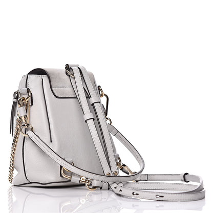 Chloe Suede Calfskin Mini Faye Backpack Airy Grey 4 of 11