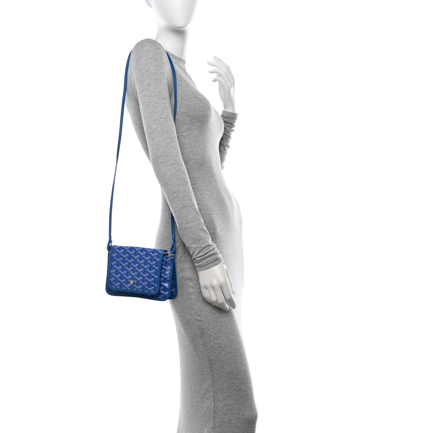 Goyard Goyardine Plumet Wallet Clutch Sky Blue 2 of 10