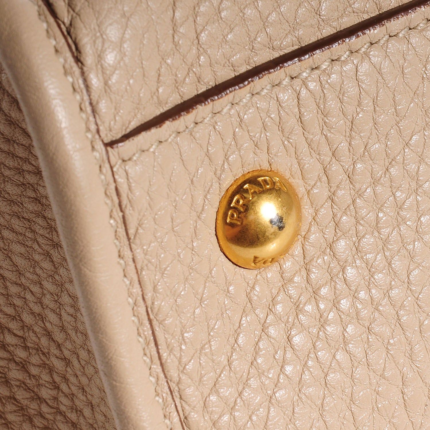 Prada Vitello Daino Shopping Satchel Visone 7 of 9