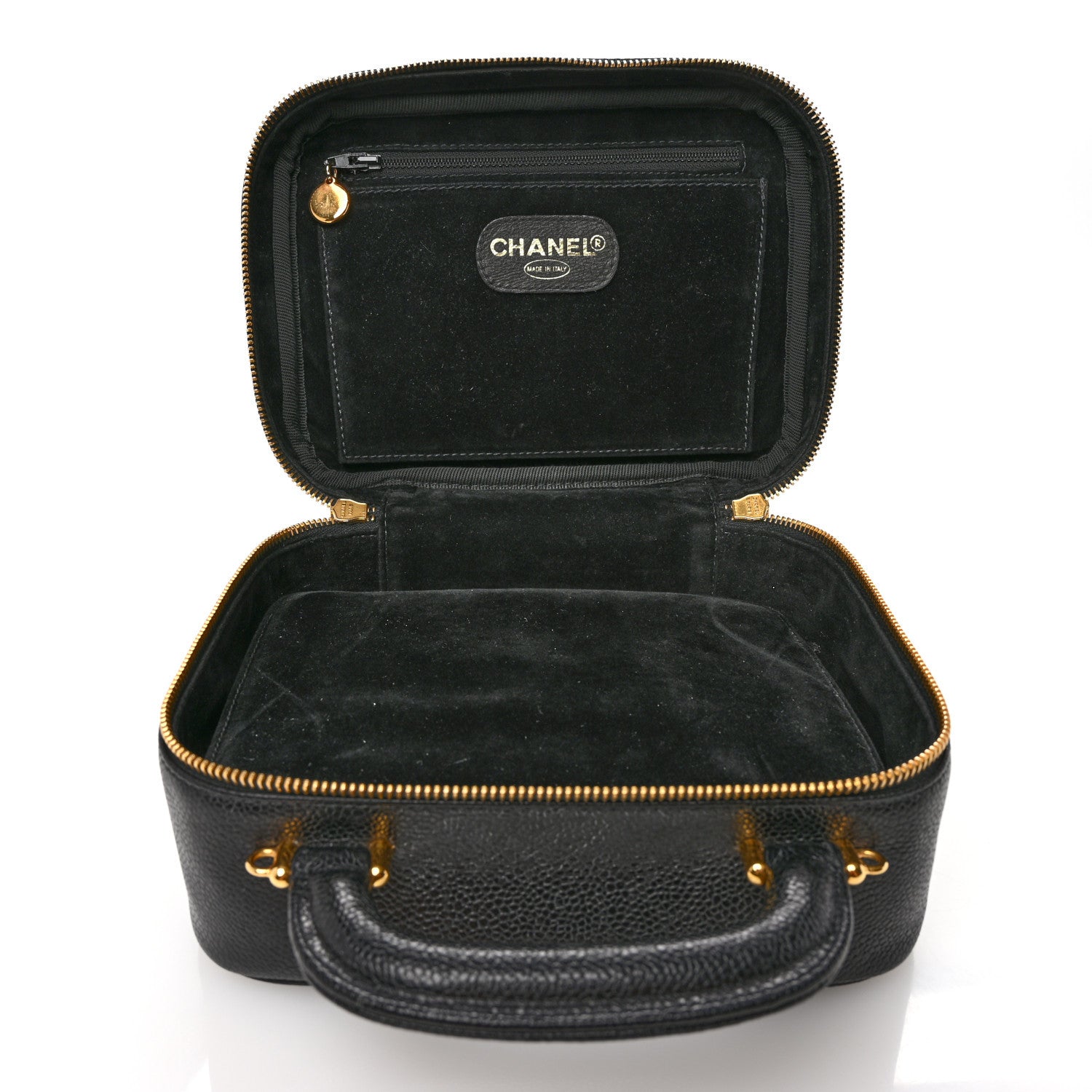 Chanel Caviar Timeless CC Vanity Case Black 6 of 12
