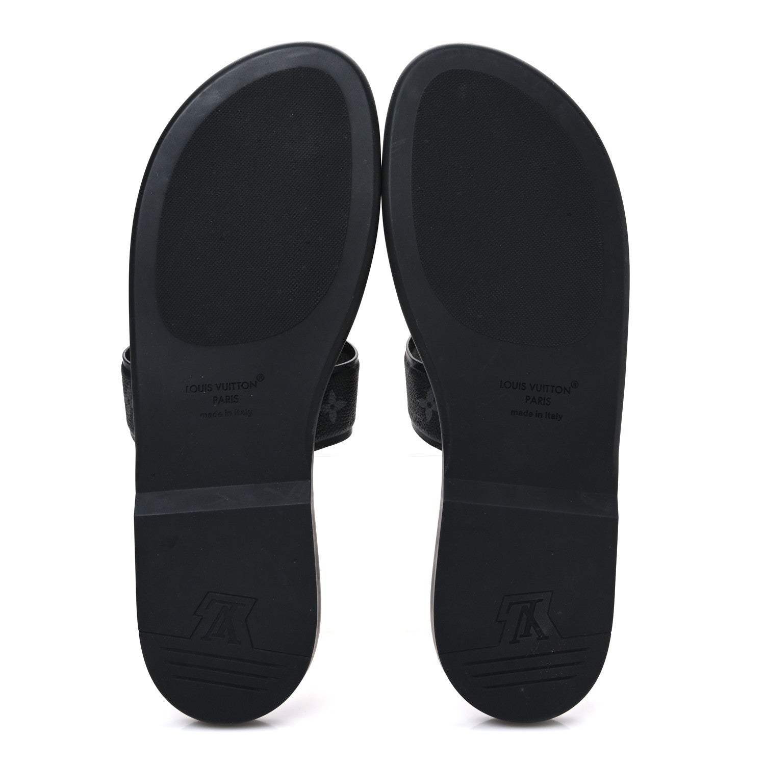 Louis Vuitton Monogram Eclipse Calfskin Mens LV Oasis Mules 12 Black 7 of 10