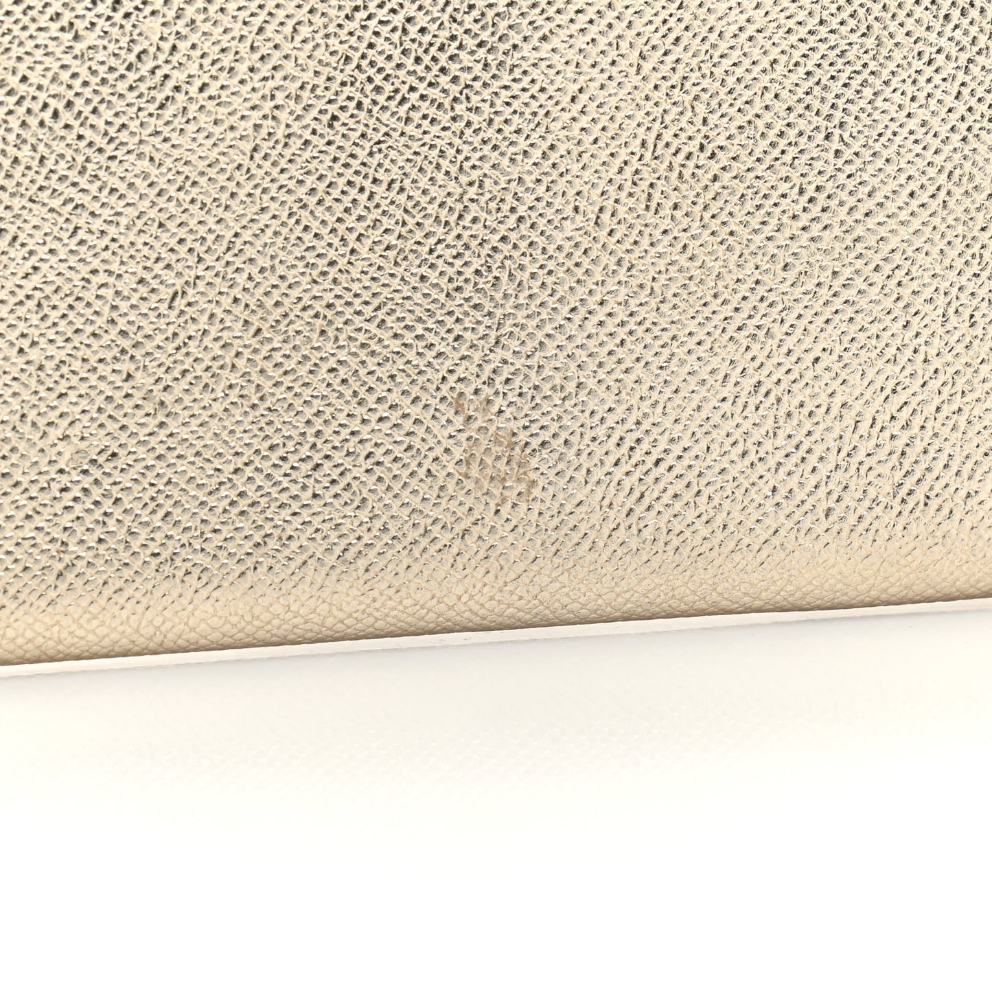 Metallic Patent Heritage Grain Penrose Continental Wallet Gold
