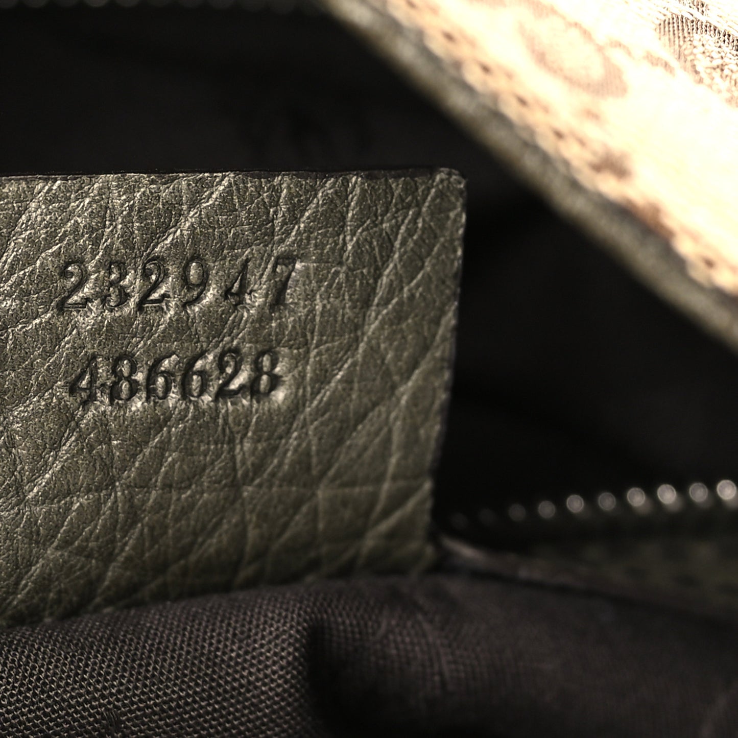 Monogram Bamboo Bar Medium Tote Olive