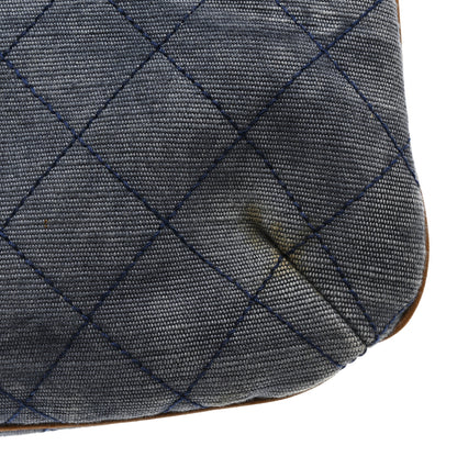 Chanel Denim Lambskin Quilted CC Clutch Blue 12 of 13