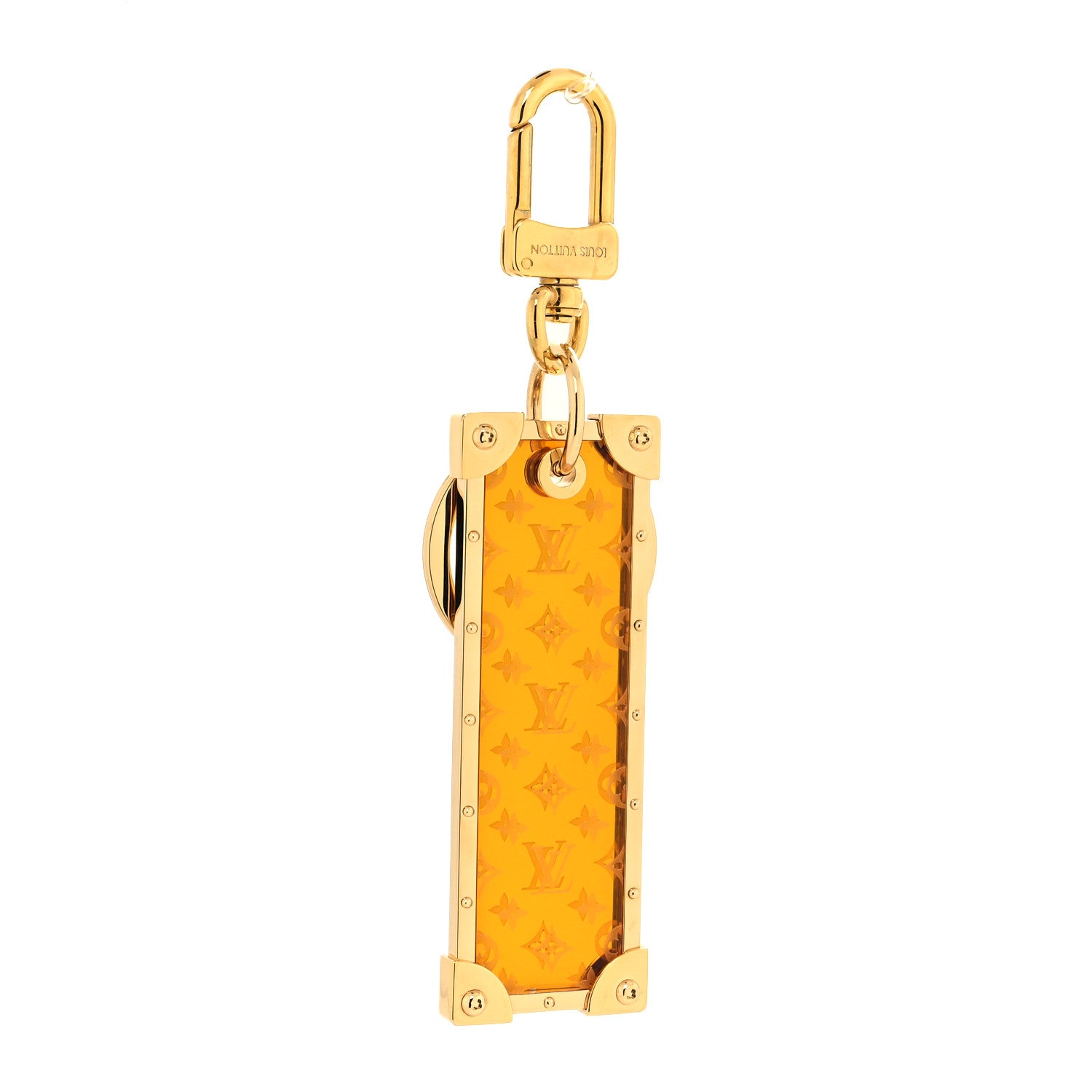 Louis Vuitton Plexiglass Porte Cles Malle Prism Bag Charm Key Holder Yellow 1 of 5