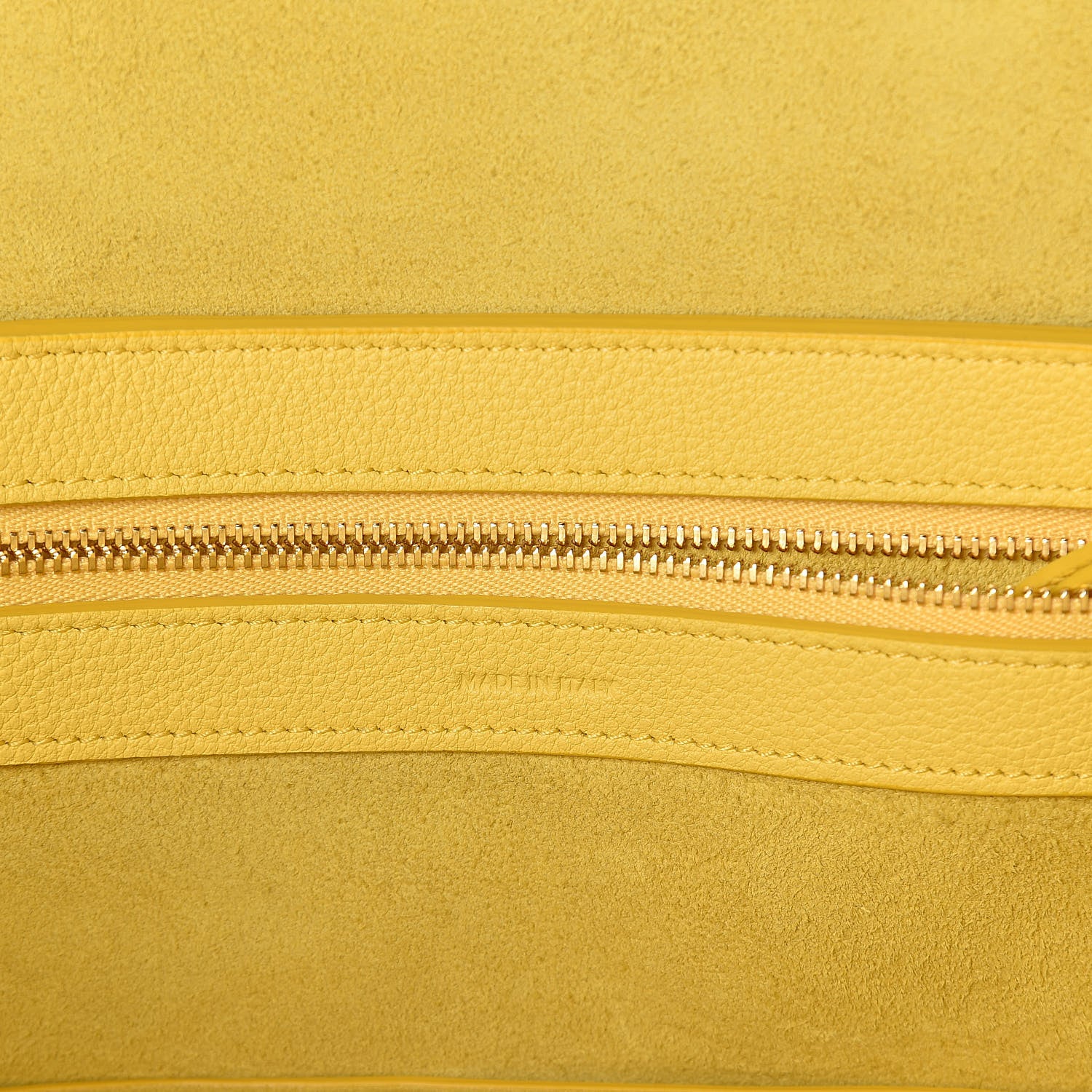 Celine Soft Grained Calfskin Small Belt Cabas Phantom Citron 6 of 8