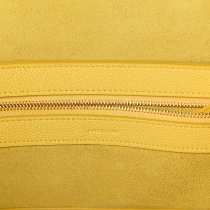 Celine Soft Grained Calfskin Small Belt Cabas Phantom Citron 6 of 8