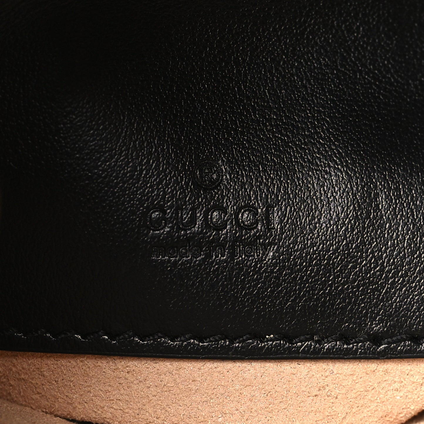Calfskin Matelasse Mini GG Marmont Crossbody Bag Black