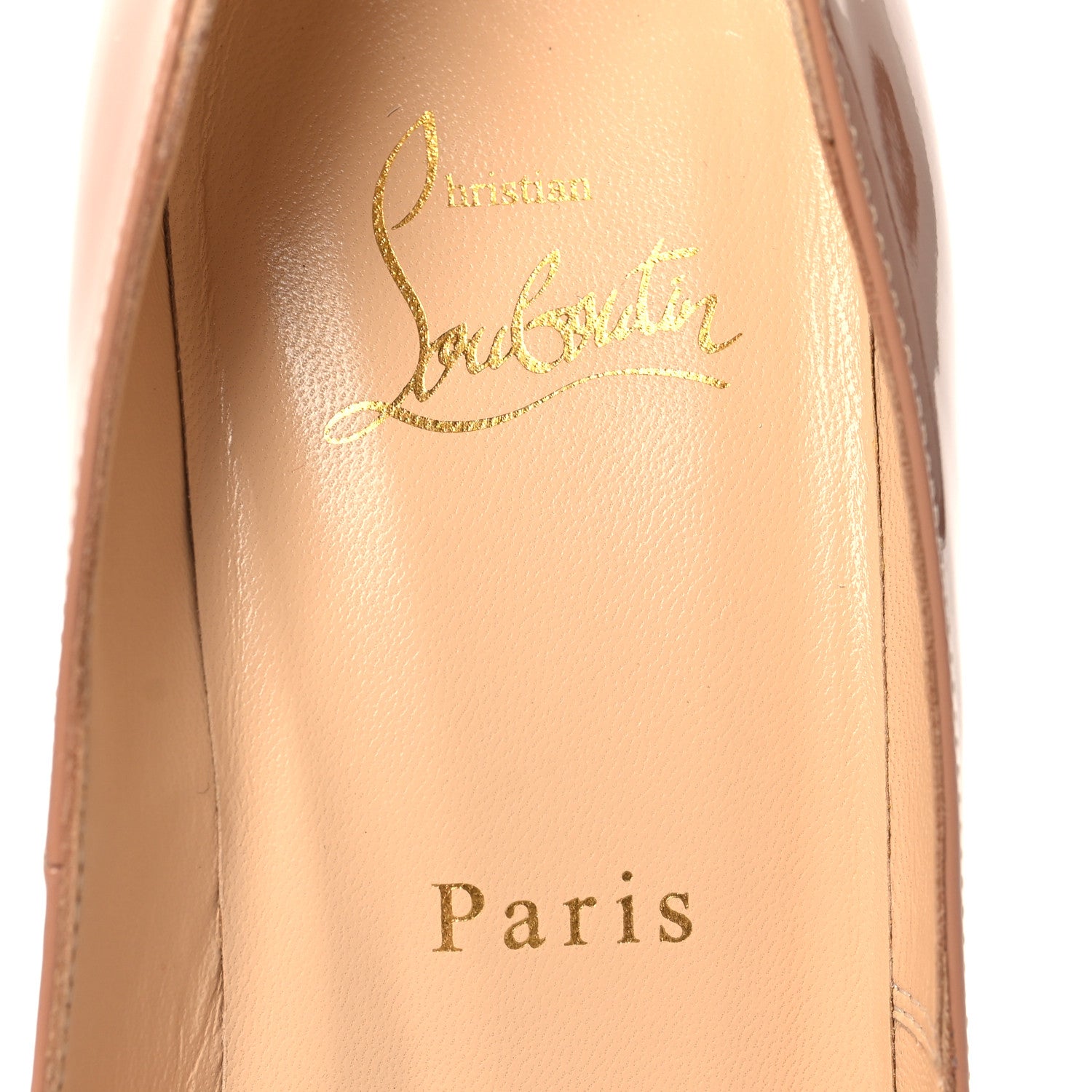Christian Louboutin Patent New Very Prive 120 Pumps 37.5 Nude 8 of 9