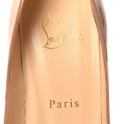Christian Louboutin Patent New Very Prive 120 Pumps 37.5 Nude 8 of 9