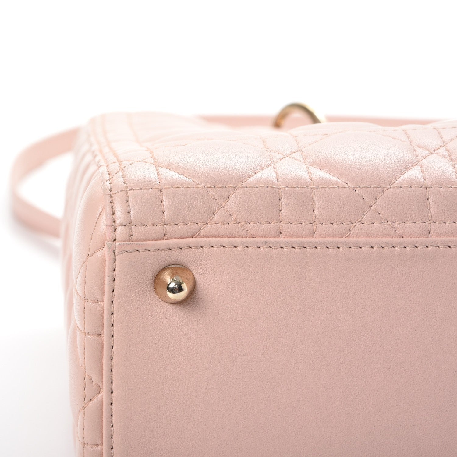 Christian Dior Lambskin Cannage Large Lady Dior Light Pink 10 of 13