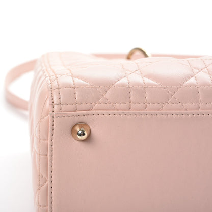 Christian Dior Lambskin Cannage Large Lady Dior Light Pink 10 of 13