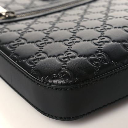 Gucci Guccissima Signature Small Messenger Bag Black 8 of 9