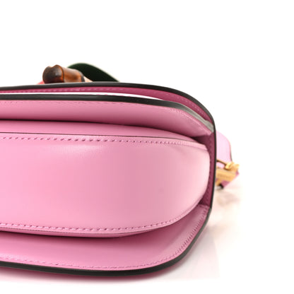Gucci Boarded Dyana Lux Calfskin Web Mini Bamboo 1947 Top Handle Bag Nice Pink 9 of 9
