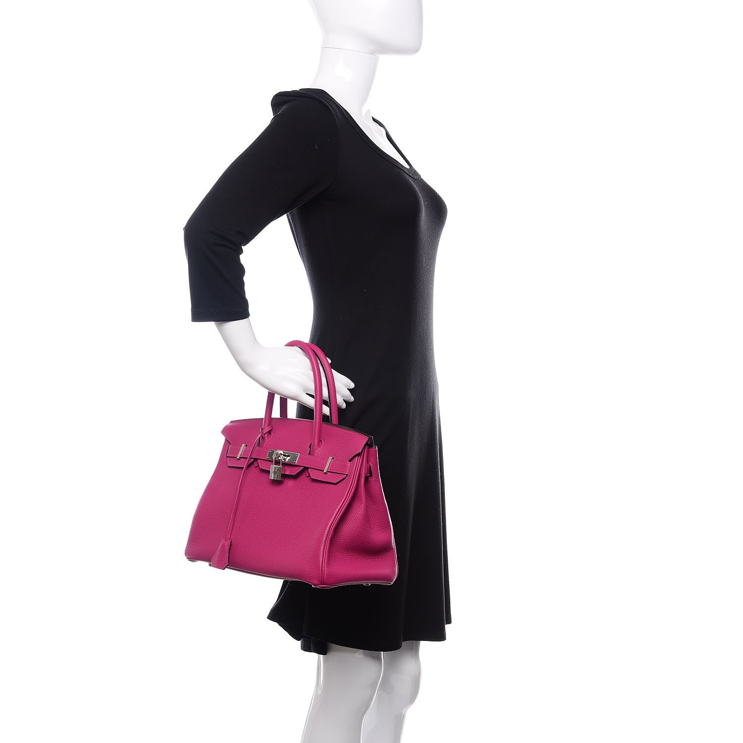 Hermes Togo Birkin 30 Rose Pourpre 2 of 8