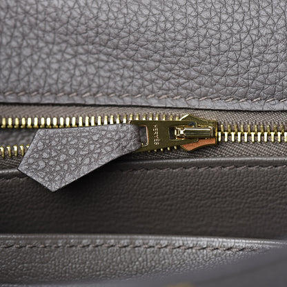 Hermes Togo Kelly Retourne 25 Etain 12 of 38