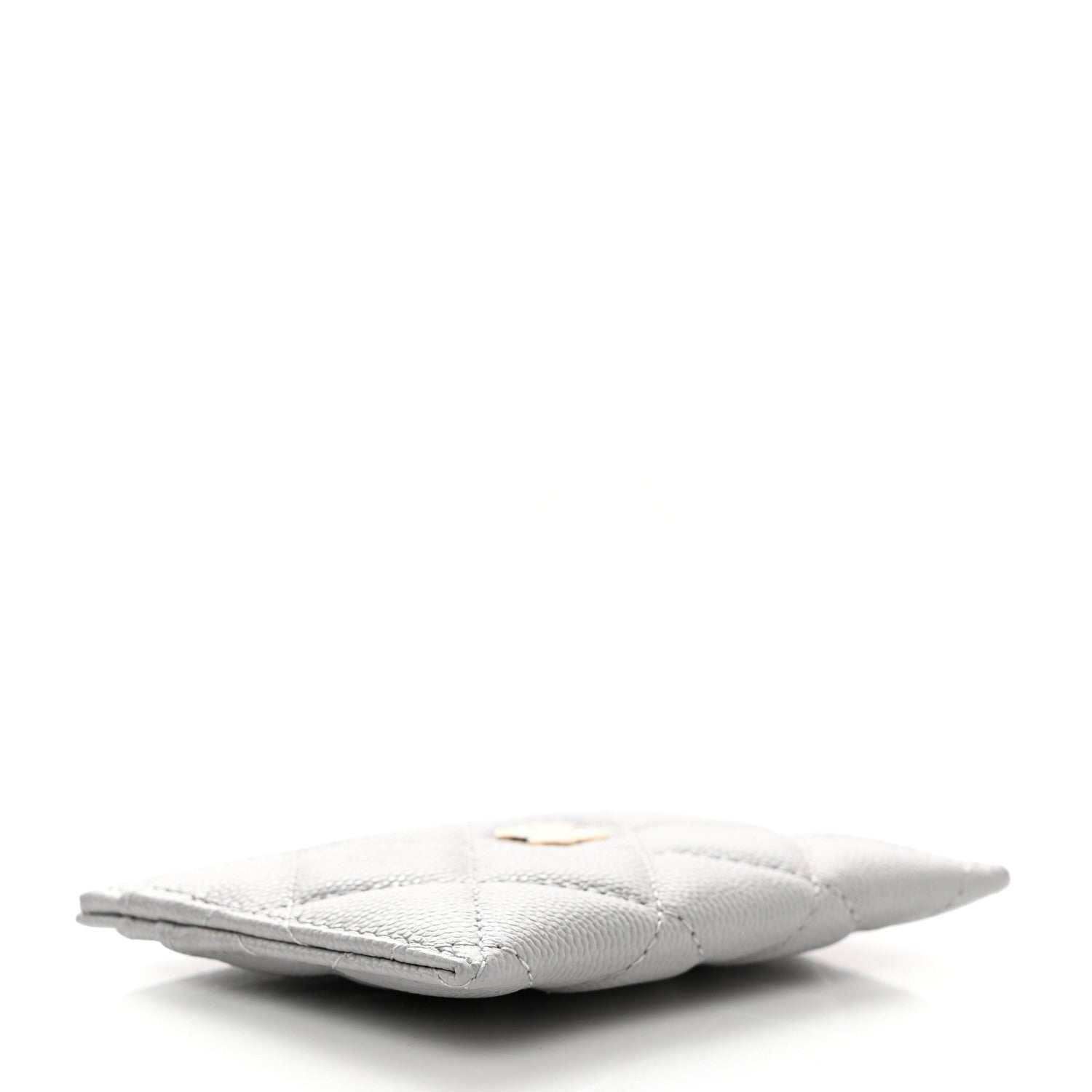 Chanel Caviar Quilted Card Holder Grey 4 of 9