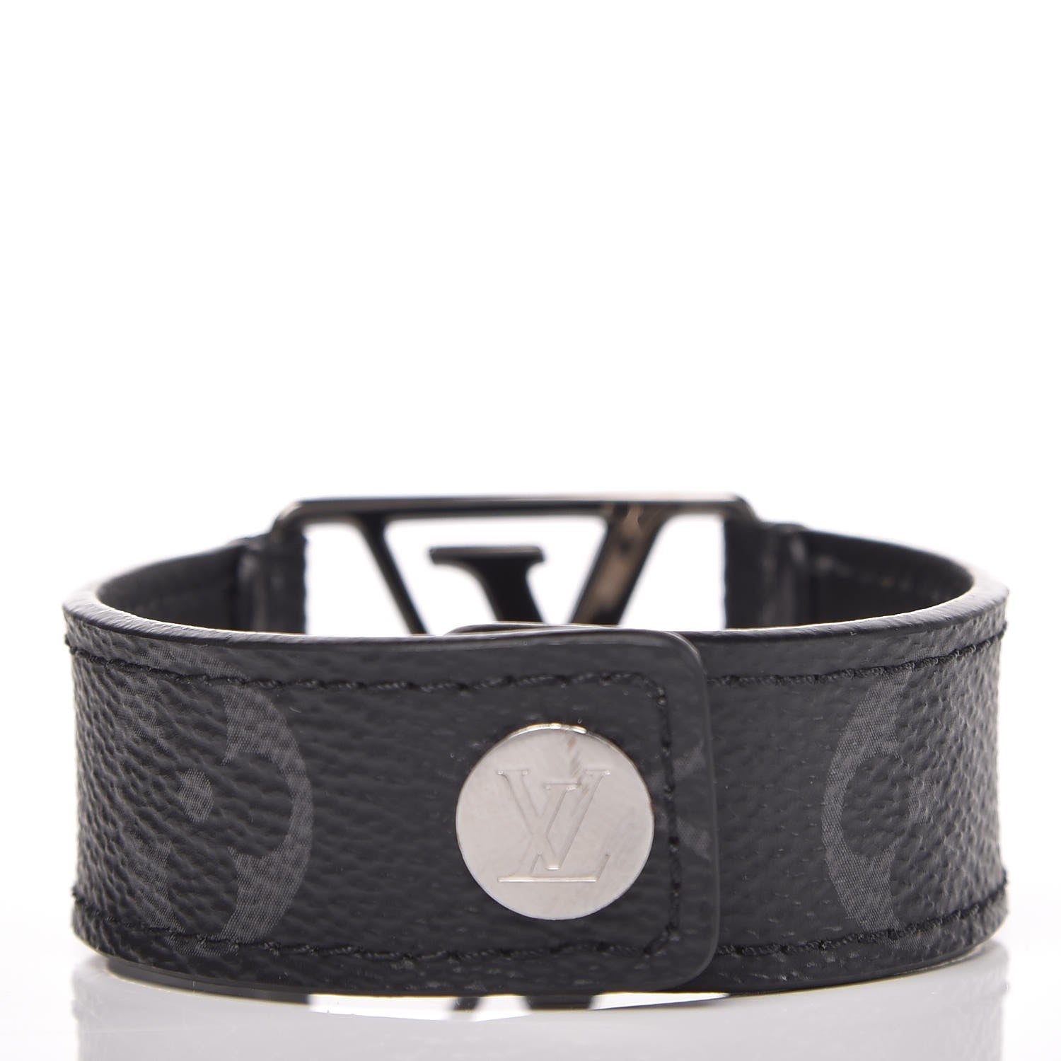 Louis Vuitton Monogram Eclipse Hockenheim Bracelet 21 3 of 6