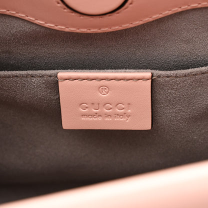 Gucci Nappa Bamboo Web Mini Nymphaea Top Handle Bag Perfect Pink Mystic White 5 of 11