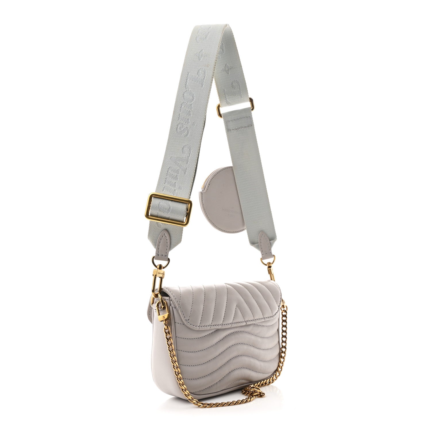 Louis Vuitton Calfskin New Wave Multi Pochette Brume 2 of 8