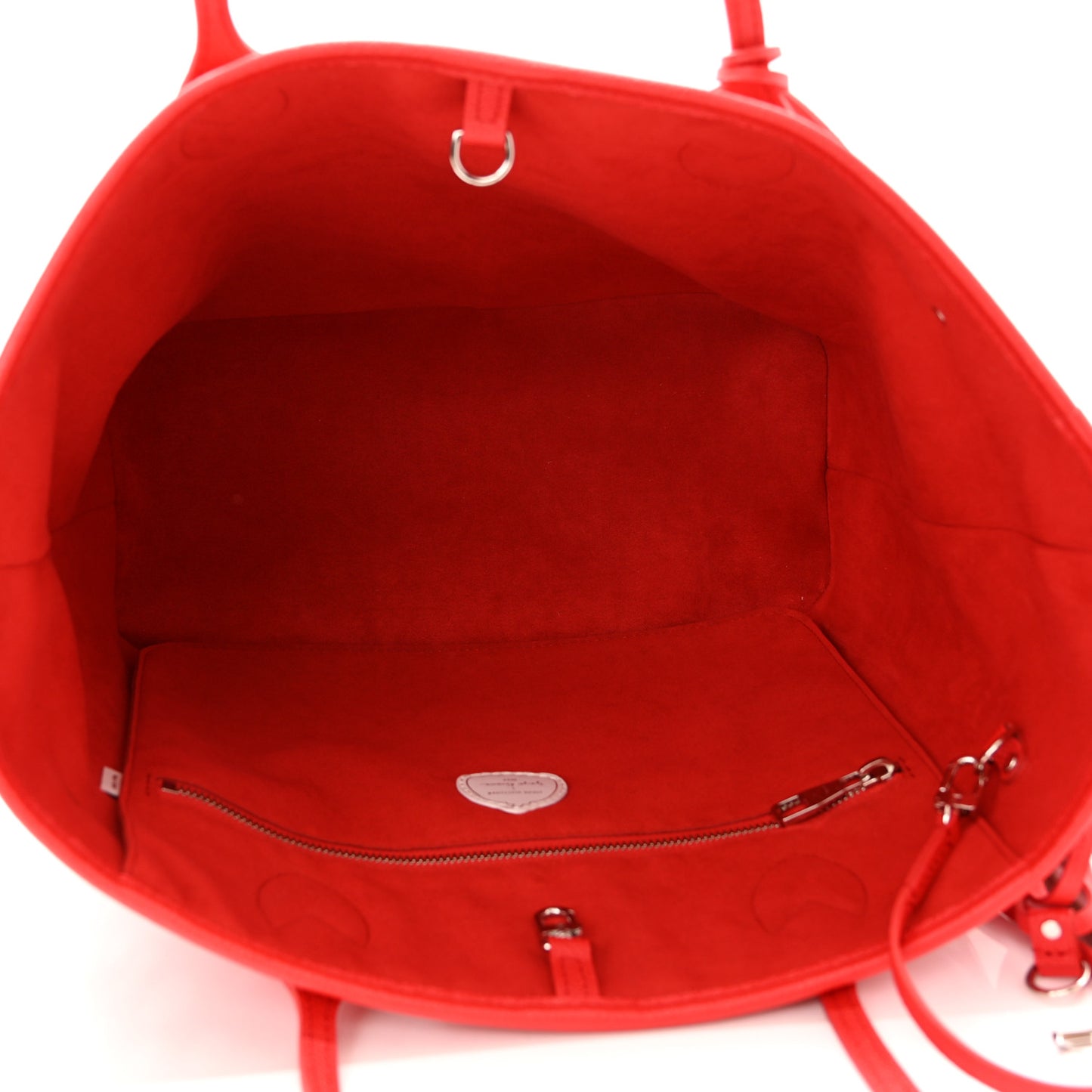 LV X YK Empreinte Infinity Dots Neverfull MM Rouge White