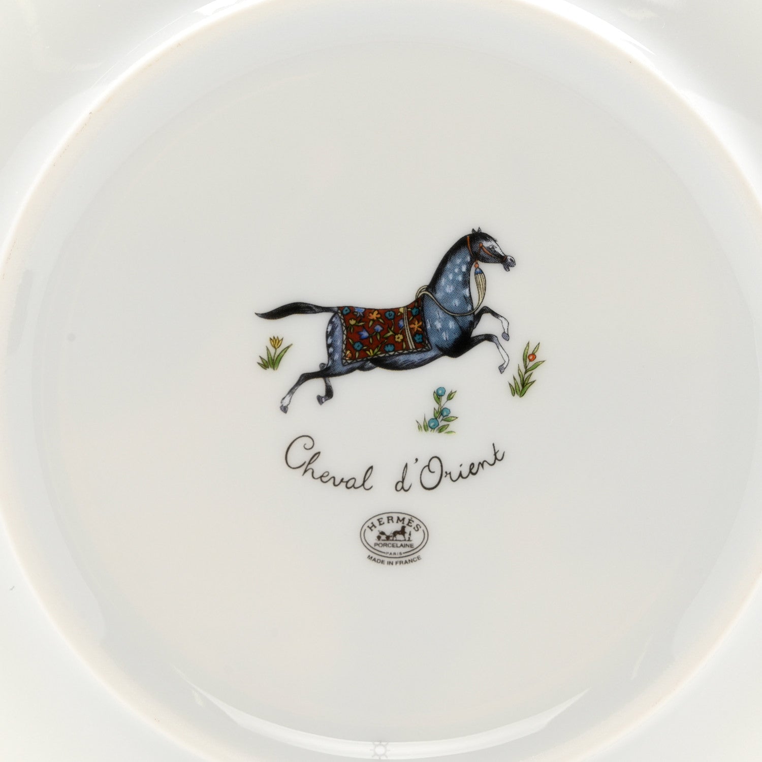 Hermes Porcelain Cheval D'Orient Bread and Butter Plate 4 of 6