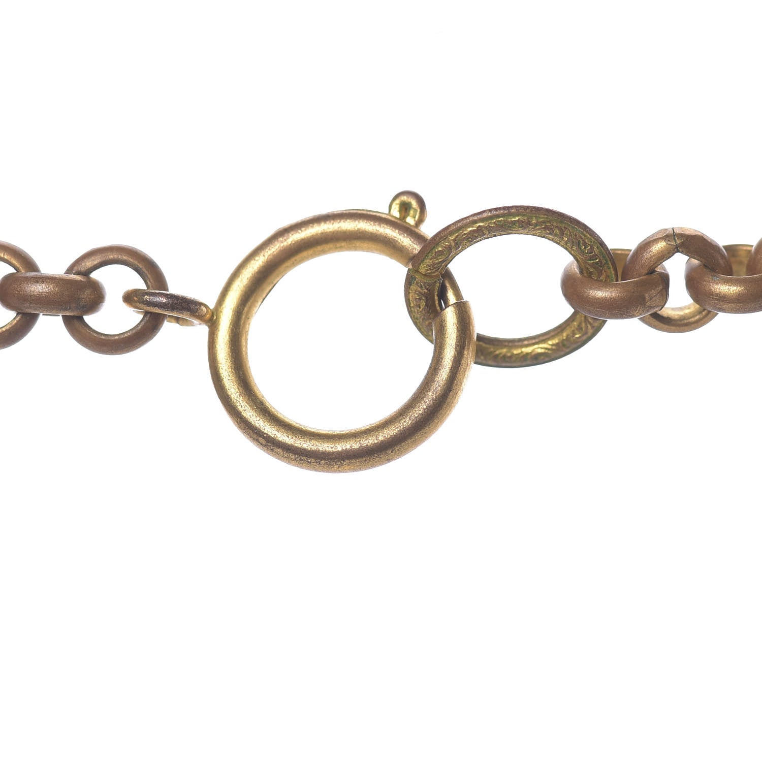 Chanel Enamel CC Chain Pendant Necklace White Gold 5 of 6