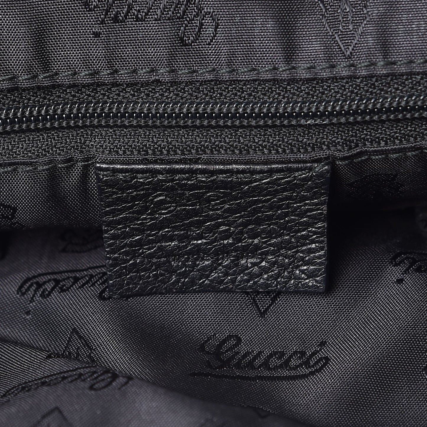Guccissima Large Full Moon Tote Black