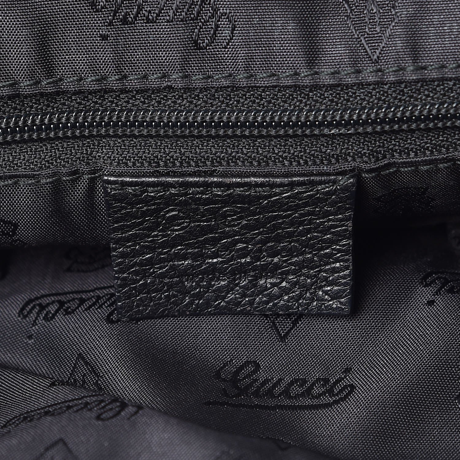 Gucci Guccissima Large Full Moon Tote Black 9 of 10