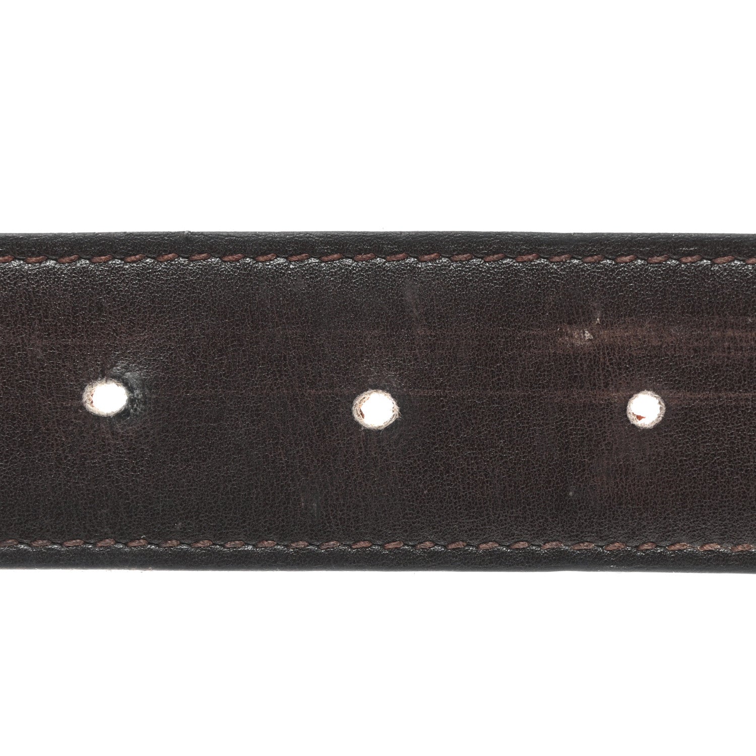 Hermes Box Togo 32mm Strie H Belt 90 36 Chocolate Orange 5 of 7