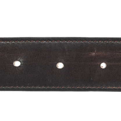 Hermes Box Togo 32mm Strie H Belt 90 36 Chocolate Orange 5 of 7