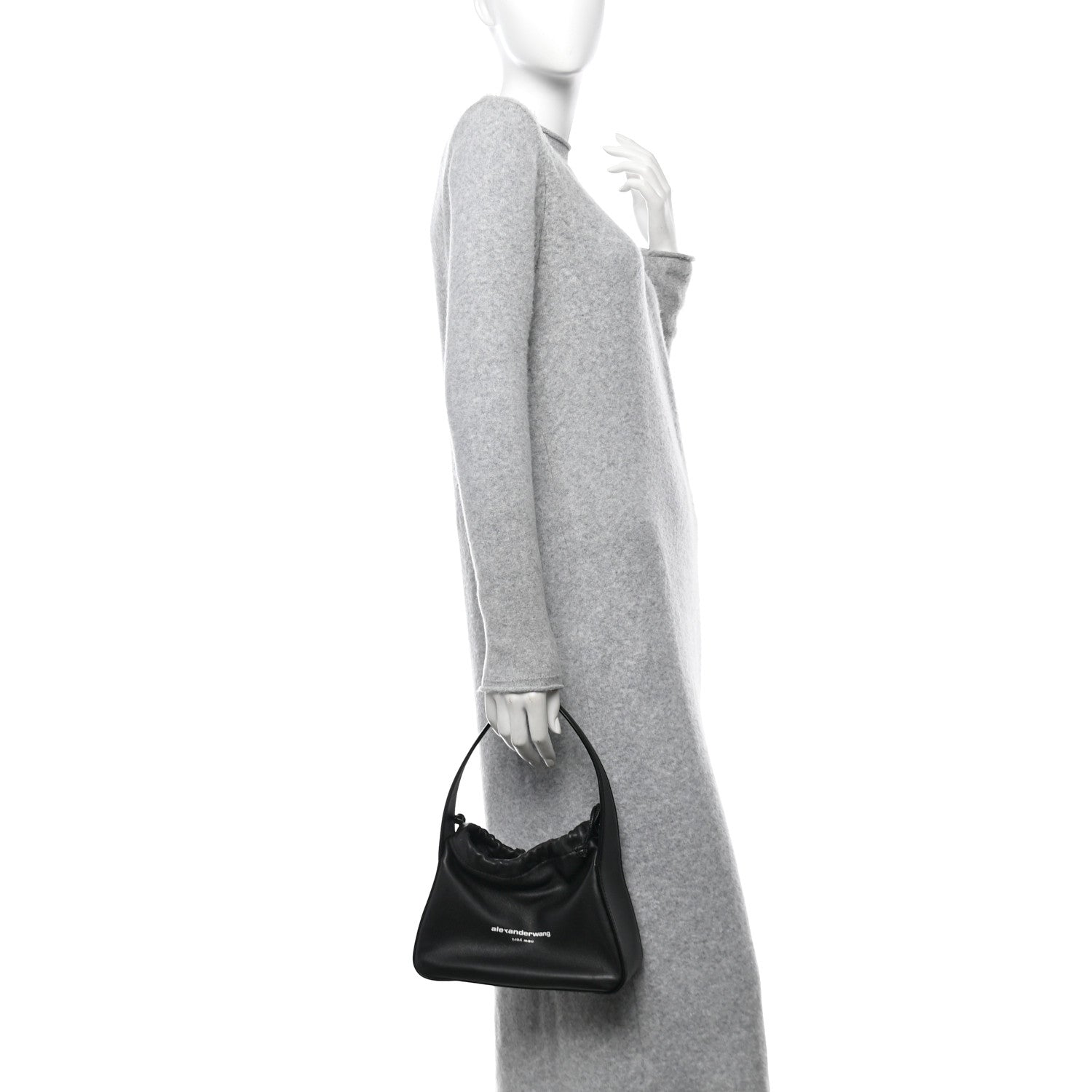 Alexander Wang Lambskin Nylon Small Ryan Bag Black 2 of 9
