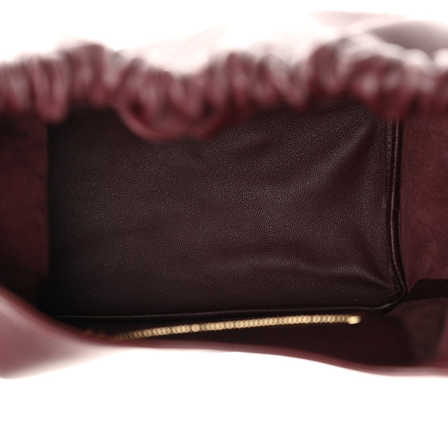 Buttery Nappa Lambskin Small Squeeze Bag Dark Burgundy