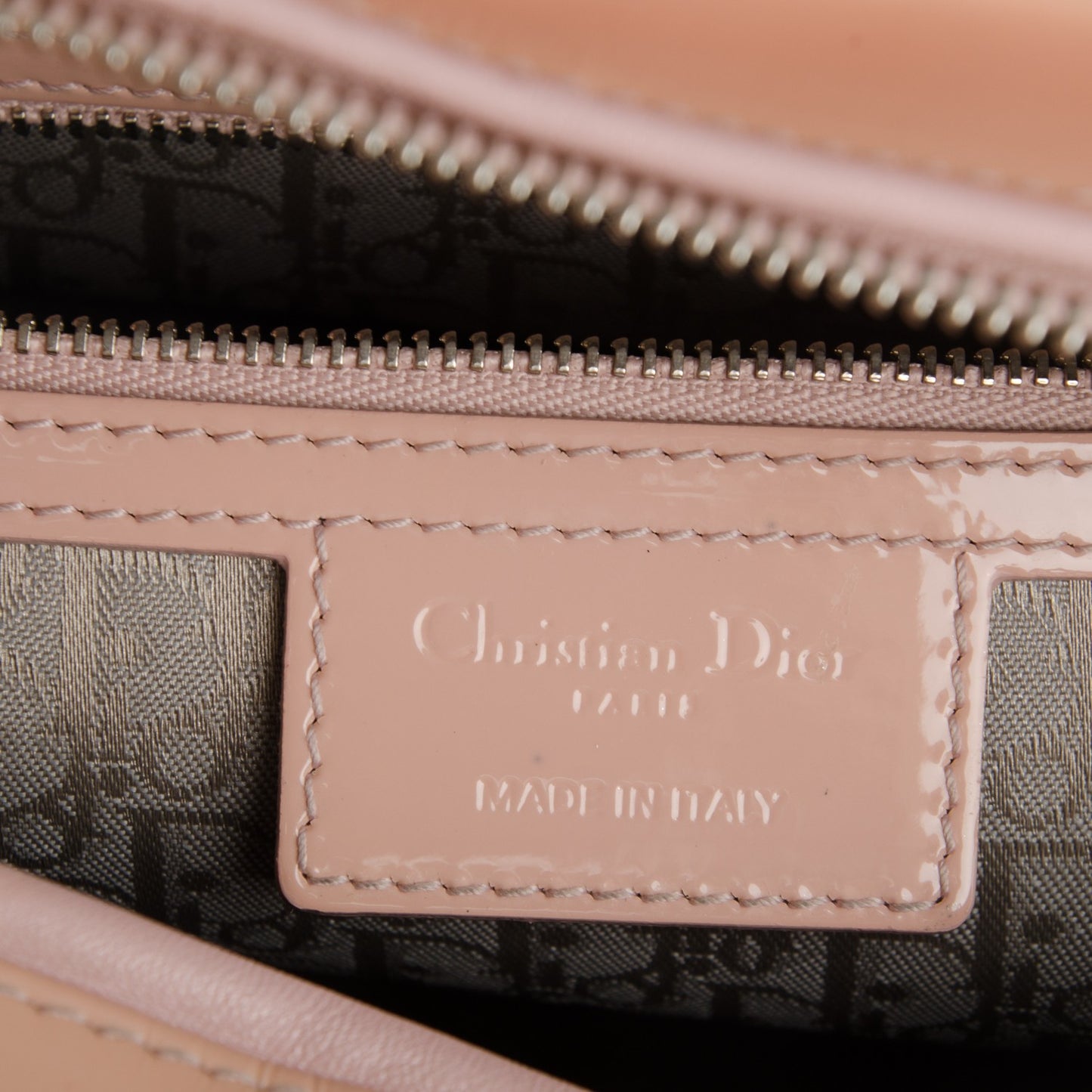 Patent Cannage Large Lady Dior Light Pink