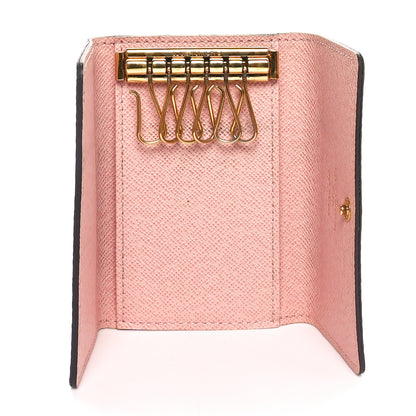 Louis Vuitton Damier Ebene Multicles 6 Key Holder Rose Ballerine 6 of 9