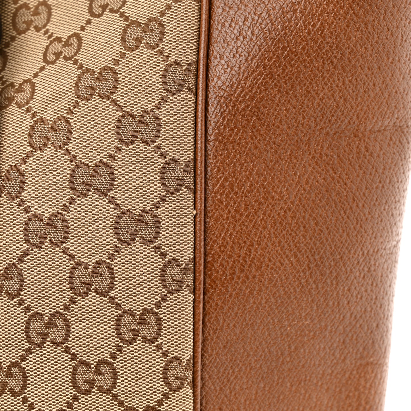 Monogram Medium Bree Zippered Tote Beige Tabacco