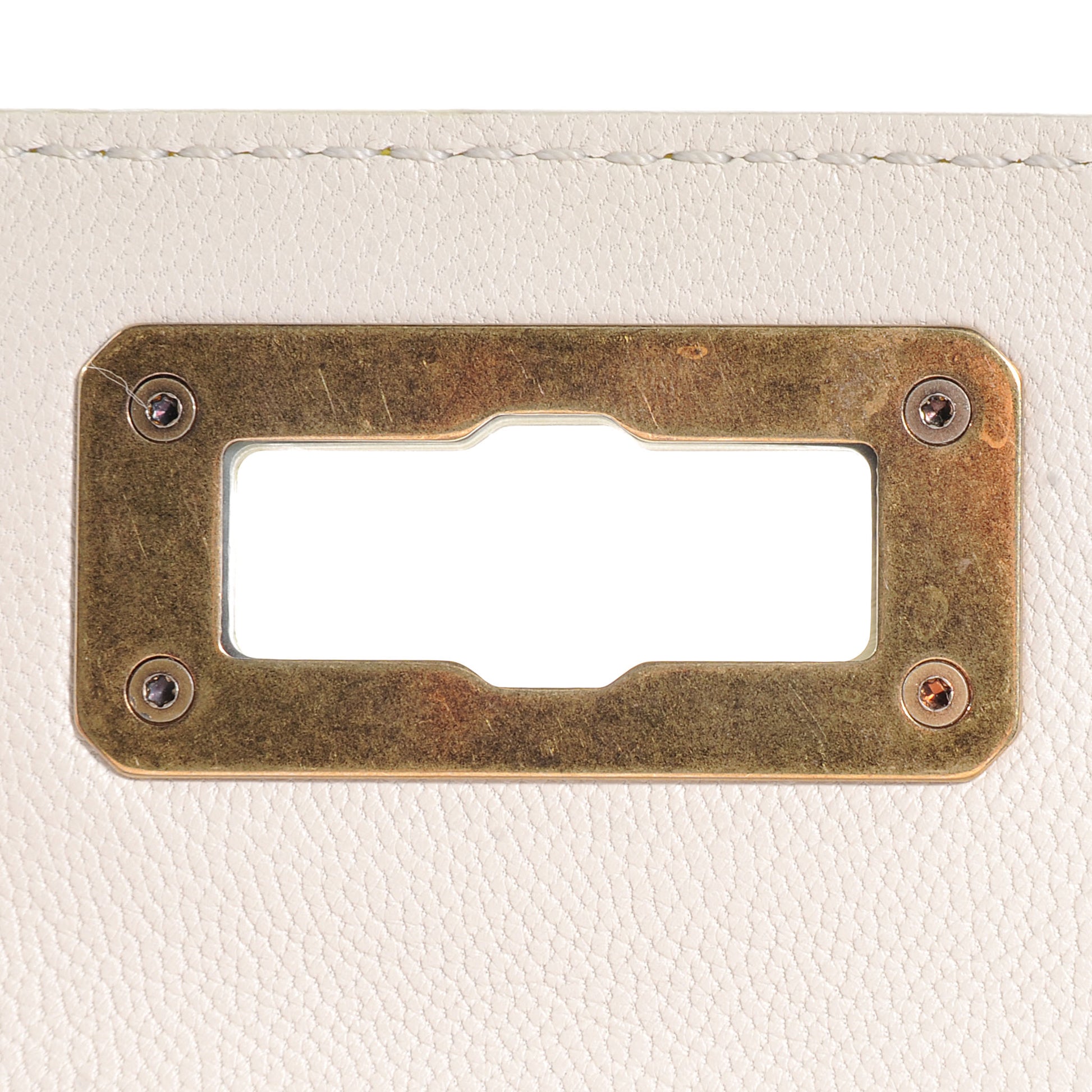 Lanvin Goatskin Happy Edgy Medium Jaune White 8 of 9