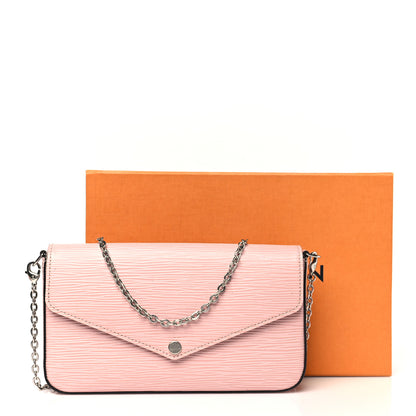 Louis Vuitton Epi Pochette Felicie Rose Ballerine 11 of 11